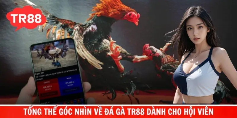 Tổng thể góc nhìn về đá gà TR88 dành cho hội viên